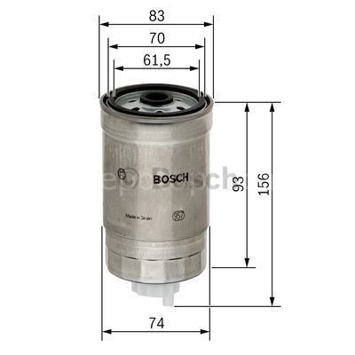 FIAT Palio Weekend 1.7 TD 08.2000 - 02.2002 BOSCH MAZOT FİLTRESİ filitre