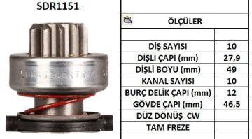 SDR1151  MARS DISLISI-10DIS MERCEDES CLASS A, A190 1469 10114690 F000AL1209 F000AL1688