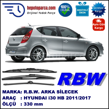HYUNDAI i30 HB MUZ ARKA SİLECEK RBW ARACA ÖZEL (2011-2017)