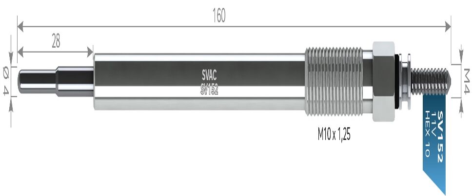SVAC SV152 KIZDIRMA BUJİSİ TOYOTA AVENSİS 2,2D 11V