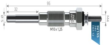 SV155 KIZDIRMA BUJİSİ TOYOTA TRUCK 24V  TOYA ACE-TRUCK