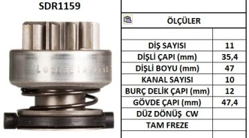 SDR1159  MARS DISLISI-11DIS TOYOTA NOVA,COROL LA 1.8I