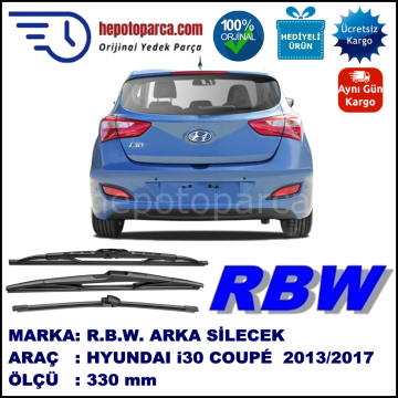 HYUNDAI i30 COUPÉ MUZ ARKA SİLECEK RBW ARACA ÖZEL (2013-2017)