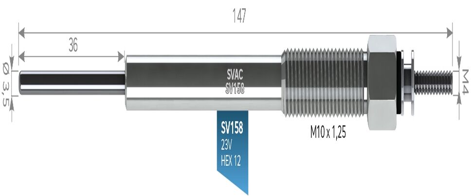SV158 KIZDIRMA BUJİSİ ISUZU NOVA 4HK1 23V  ISUZU NOVA 4HK1
