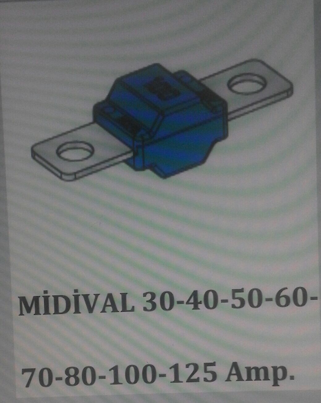 MTA-1-02-73 MTA MİDİVAL SİGORTA MTA ORJİNAL 60 AMP 06.02060 SARI