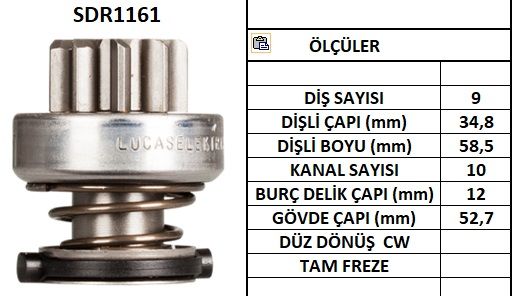 SDR1161  MARS DISLISI-9DIS TOYOTA HILUX