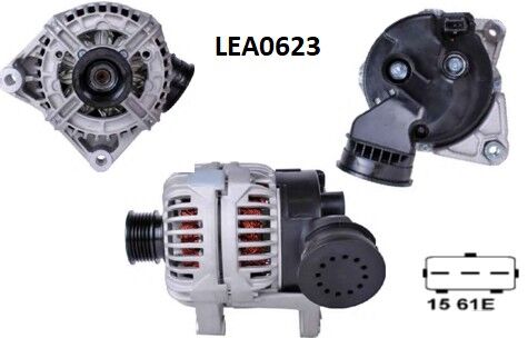 LEA0623  ALTERNATOR 14V/120A BMW 320I,325I,32 5XI,330I,330XI320CI,330CI -X5 3.0I,325TI,520I,525I,530I -Z3 2.0 12311432980 12311432986 12311432987 12317501595 12317501599 12317501690 12317501755 LRA02204 LRB00393 123515022 439398 439434 943355051010 A14VI2
