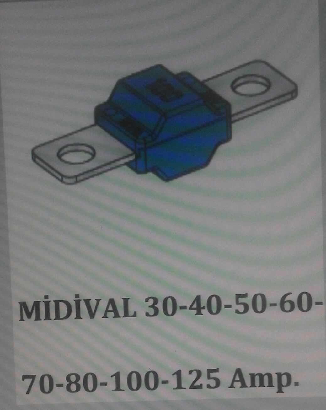 MTA-1-02-75 MTA MİDİVAL SİGORTA MTA ORJİNAL 80 AMP 06.02080 BEYAZ **