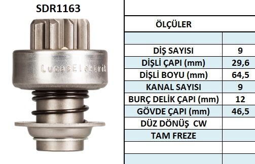 SDR1163  MARS DISLISI-9DIS FORD 162 10101620 1987BE0028