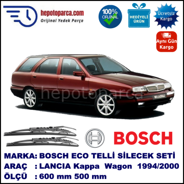 LANCIA Kappa Station Wagon [838] 11.94-12.00 600 / 500 mm. BOSCH ECO Telli Silecek 2'li Takım