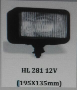 ŞİNASİ HL 281 SİS LAMBASI DÖRTGEN-PLASTİK GÖVDE