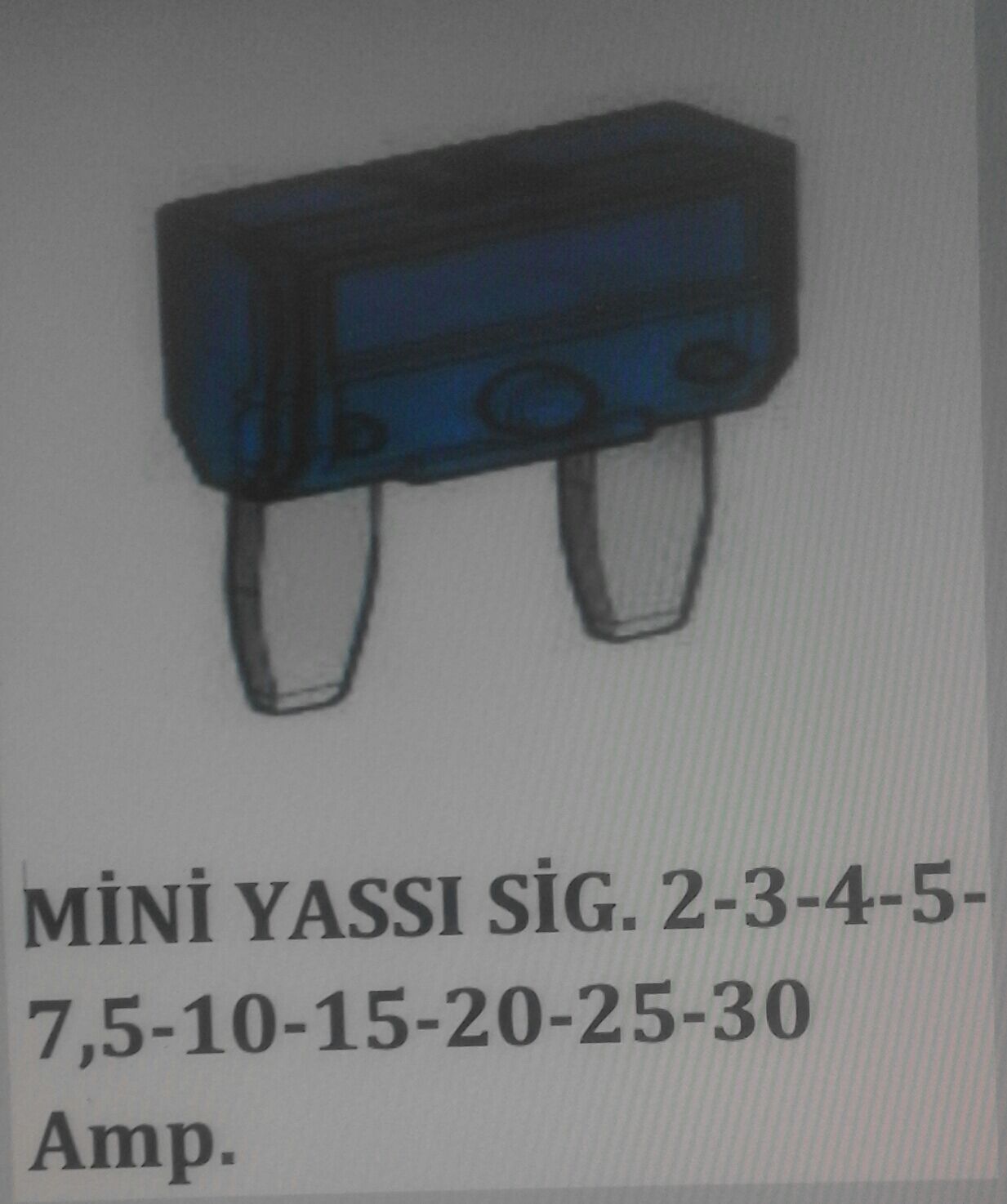MTA-1-02-81 MİNİ YASSI SİGORTA MTA 3 AMP 06.00100 MOR 25 ADET