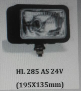 HL 285 SİS LAMBASI AS H4 24V PLASTİK/SİYAH GÖVDE