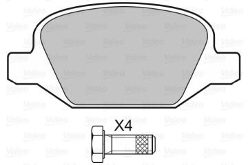 598407 DİSK FREN BALATASI (ARKA)ALFA ROMEO 147 1.6,1.9JTD,2.0 TWİN 00077362276