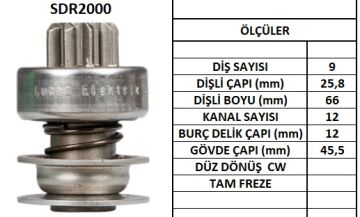 SDR2000  MARS DISLISI-9DIS  MERCEDES BENZ-OPE L ASCONA,REKORDKADETT C 2904 243 130465 3471040 3471490 3471912 10102430 DR2000 DR2001 DR2003 74695