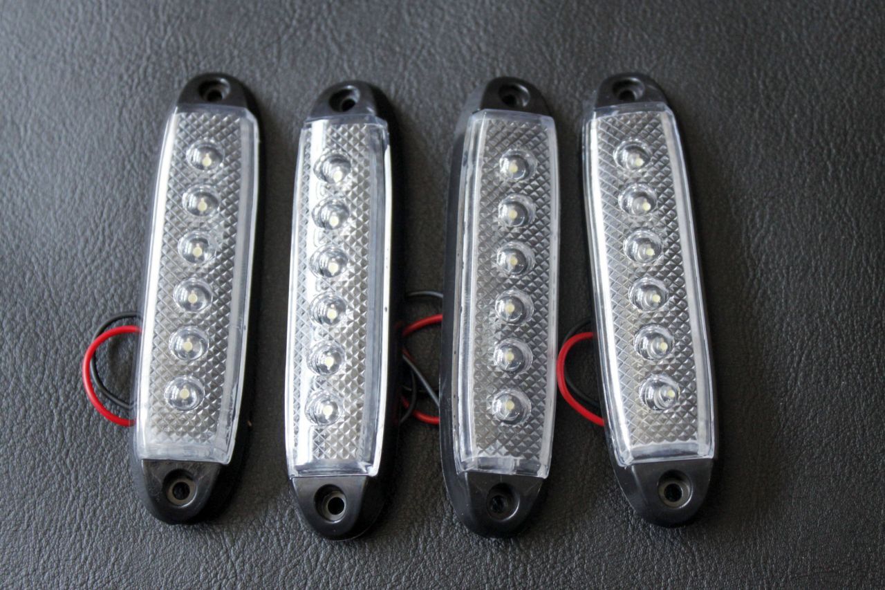 ÜÇLER.A19-0800B ÜÇLER PARMAK LAMBA 6 LEDLİ BEYAZ Tek adet