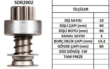 SDR2002  MARS DISLISI-10DIS  DODGE AS 600-INT ER TRAKTORDUZ FREZE