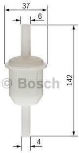 VW (VOLKSWAGEN) Passat 1.6 08.1980 - 07.1981 BOSCH BENZİN FİLTRESİ