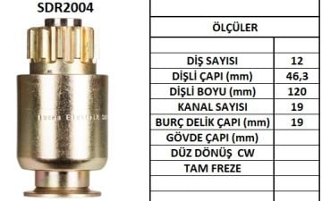 SDR2004  MARS DISLISI-12DIS  CAT DUZ FRZ.- GE NERAL MOTOR