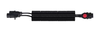 14-057T  15'Lİ TIR ADAPTÖR RÖMORK  FİŞİ PLAST İK POLİÜRETAN KABLOLU  ( 4,5 metre ) TERMİNALLİ ÇİFT ÇIKIŞ