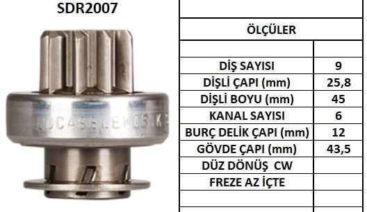 SDR2007  MARS DISLISI-9DIS  DELCO TIP OPELVEC TRA 2000 CDDAEWOO ESPERO