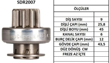 SDR2007  MARS DISLISI-9DIS  DELCO TIP OPELVEC TRA 2000 CDDAEWOO ESPERO