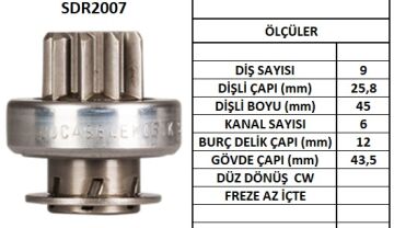 SDR2007  MARS DISLISI-9DIS  DELCO TIP OPELVEC TRA 2000 CDDAEWOO ESPERO 2196 770 230073 10475974 10107700 74696