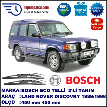 LAND ROVER  Discovery I  09.89-12.98 450 / 450 mm. BOSCH ECO Telli Silecek 2'li Takım