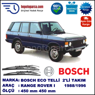 LAND ROVER  Range Rover I  11.88-04.96 450 / 450 mm. BOSCH ECO Telli Silecek 2'li Takım