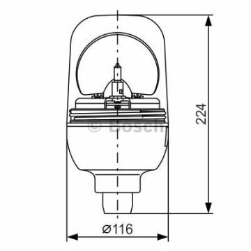 Döner Tepe Lambası - RE 60RE-60 FLX 12V Sarı renk