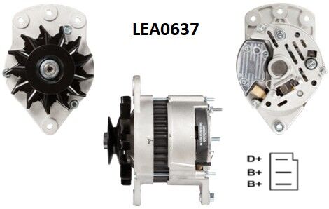 LEA0637  ALTERNATOR 14V/80A AUSTIN-HEALEY-MORRIS MAJOR-FORD 61920363 NAB900 110497 66021126 8EL737662001 CA1457IR