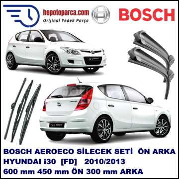 HYUNDAI i30 [FD] 09,2007-03,2010 Bosch Aeroeco Ön ve Arka Silecek Takımı