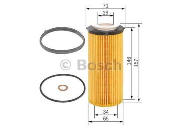 BMW 730 Ld 03.2009 - 06.2012 BOSCH YAĞ FİLTRESİ filitre
