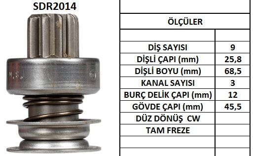 SDR2014  MARS DISLISI-9 DIS SUBURBAN-BLAZER GMC-ISUZU-JEEP-PONTIAC 1189 1984511 10104331 1987BE0036 D2032
