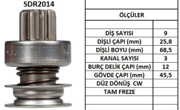 SDR2014  MARS DISLISI-9 DIS SUBURBAN-BLAZER GMC-ISUZU-JEEP-PONTIAC 1189 1984511 10104331 1987BE0036 D2032