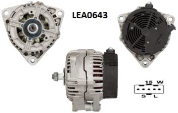 LEA0643  ALTERNATOR 28V/100A MAN E 2000,F2000 L,M2000L,26.360, 26.460, 26.510, 32.310, 32.360, 32.410 LRA02513 51261017232 51261017234 51261017242 51261017247 51261017265 123525501 986042590 113289 CA1663IR 8EL737985001 63535255010 DRB2590 DRB2590N 437486
