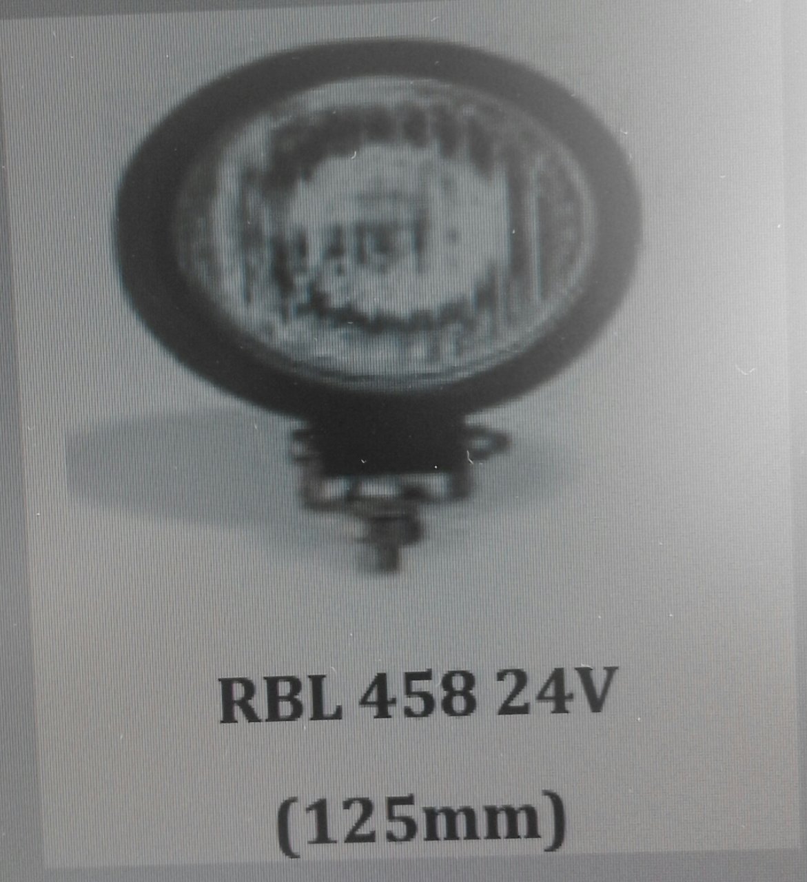 ŞİNASİ RBL 458  24V H3 YUVARLAK KÜÇÜK  KAUÇUK GÖVDE