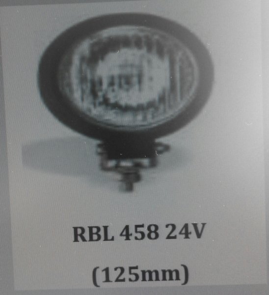 ŞİNASİ RBL 458  24V H3 YUVARLAK KÜÇÜK  KAUÇUK GÖVDE