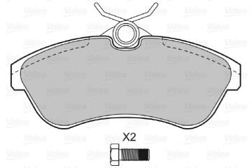 598501 DİSK FREN BALATASI (ÖN) CITROEN C3 1.4 HDI 16V (90HP),1.6i 16V 425237 4252-37