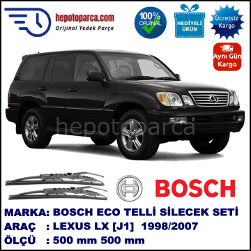 LEXUS LX [J1] 01.98-08.07 500 / 500 mm. BOSCH ECO Telli Silecek 2'li Takım