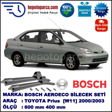TOYOTA Prius [W11] 09.2000-08.2003, 600 / 400 mm. BOSCH AEROECO Aparatlı Muz Silecek