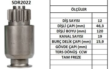 SDR2022  MARS DISLISI-12DIS  0097 TERS DONUSL U