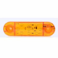 ÜÇLER.A19-0911BR ÜÇLER 9 LEDLİ OVAL SİNYAL LAMBA BRAKETLİ  SARI