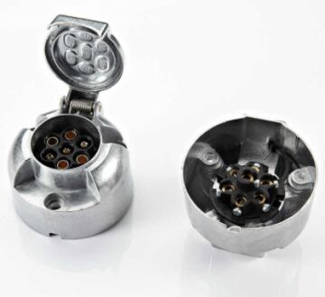 7 PIN SOKET N TİPİ ALUMİNYUM 12V