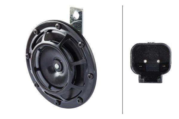 Korna,24V,Siyah,Elektrikli,300Hz,115dB,Düşük ses,D 300726-00040 / 21K4-10060