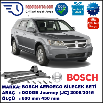 DODGE Journey [JC] 05.2008-..., 600 / 450 mm. BOSCH AEROECO Aparatlı Muz Silecek