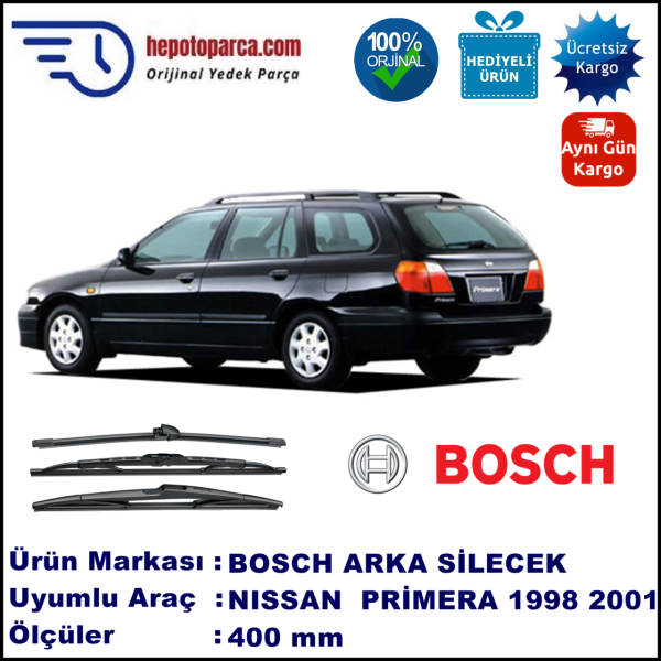 NISSAN Primera Wagon [P11E] 400 mm 01.1998-12.2001 BOSCH Arka Silecek