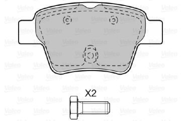 598702 DİSK FREN BALATASI (ARKA) CITROEN C4 1.4i 16V,1.6i 16V,1.6 HDİ 425325 4253-25