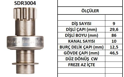 SDR3004  MARS DISLISI-9DIS  DAIHATSU-HONDA AC CORD-TOYOTACARINA,CELICA,COROLLA,CORONA,CROWN,SPRINTER 2841 2801122021 2801125012 2801125020 2801140014 2801141011 2801141012 2801141020 8942391070 31207657006 31207PA0006 327 130441 283000800 283003351 283008