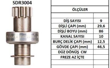 SDR3004  MARS DISLISI-9DIS  DAIHATSU-HONDA AC CORD-TOYOTACARINA,CELICA,COROLLA,CORONA,CROWN,SPRINTER 2841 2801122021 2801125012 2801125020 2801140014 2801141011 2801141012 2801141020 8942391070 31207657006 31207PA0006 327 130441 283000800 283003351 283008